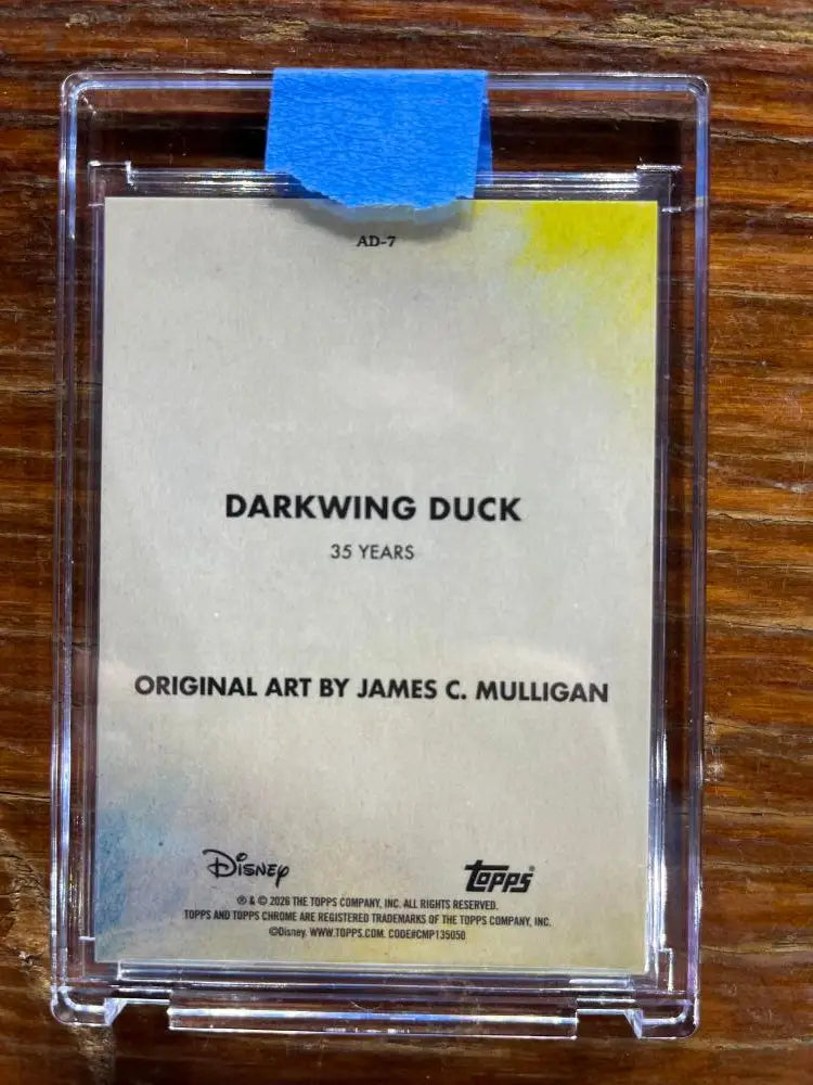 2026 Topps Chrome Disney Original Art #AD-7 Darkwing Duck NM-MT - Disney Card Single