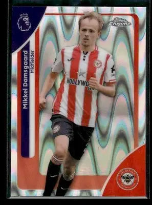 2026 Topps Chrome Premier League Mikkel Damsgaard #33 Raywave Brentford