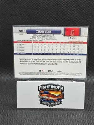 2026 Topps Chrome Tanner Bibee #89 Red White & Blue Refractor - Guardians - Baseball Card Single