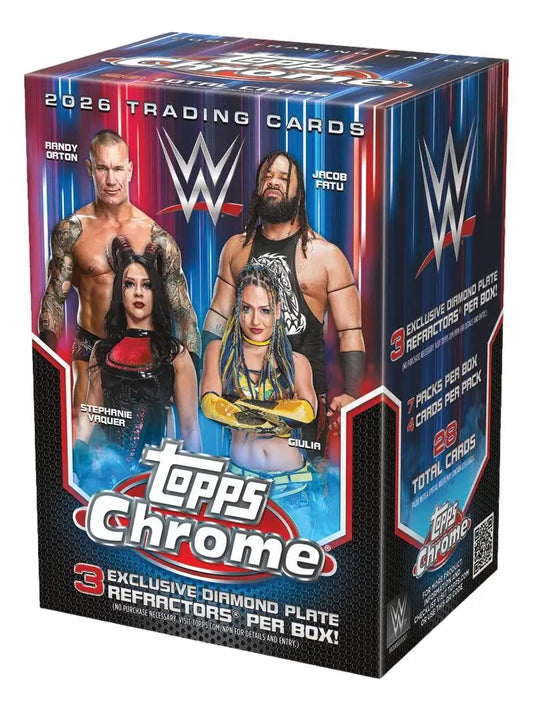 2026 Topps Chrome WWE Blaster Box - Wrestling Card Box
