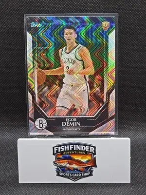 2026 Topps Collector Kit Exclusive #NBA-9 Egor Demin Wave Parallel Nets RC - Basketball Card Single