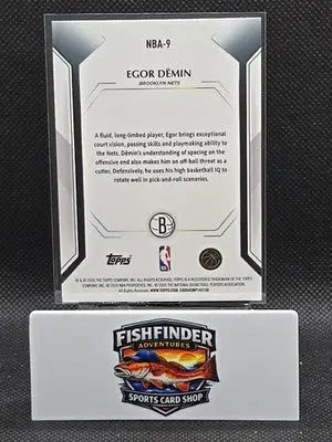 2026 Topps Collector Kit Exclusive #NBA-9 Egor Demin Wave Parallel Nets RC - Basketball Card Single