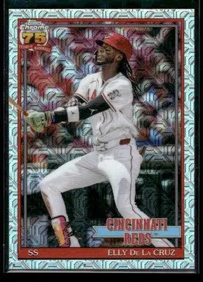 2026 Topps Elly De La Cruz #91C-89 1991 Topps 35th Anniv Chrome Reds - Baseball Card Single