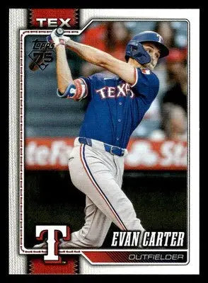 2026 Topps Evan Carter #110 Texas Rangers - Baseball Card Single