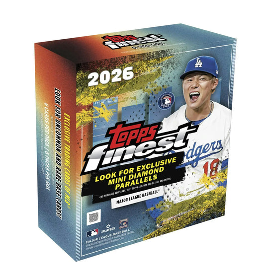2026 Topps Finest Baseball Mega Box | Columbia Sports Cards - Sports Card Hobby Boxes