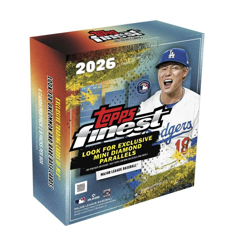 2026 Topps Finest Baseball Mega Box | Columbia Sports Cards - Sports Card Hobby Boxes