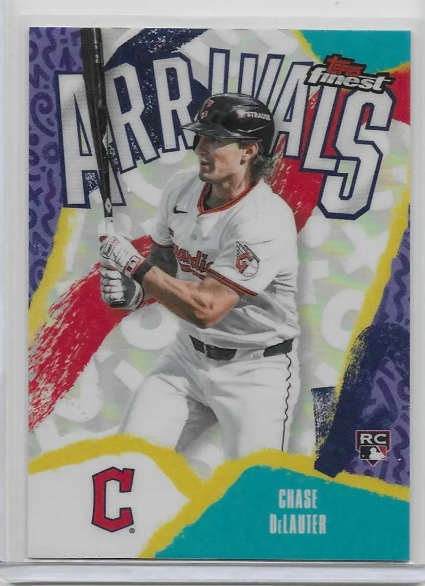 2026 Topps Finest Chase Delauter Arrivals Refractor RC #A-24 Guardians (1407