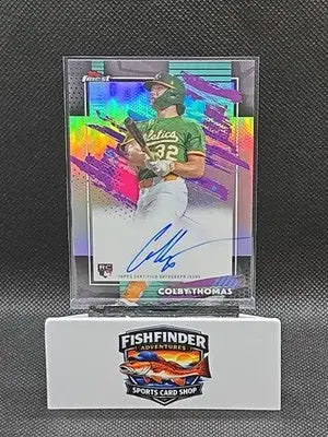 2026 Topps Finest Colby Thomas RC Auto Finest Refractor Athletics #FA-CT - Baseball Card Single