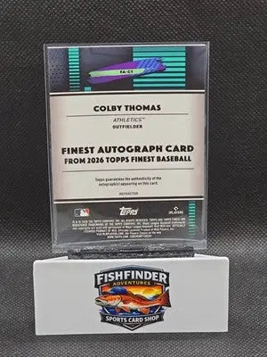 2026 Topps Finest Colby Thomas RC Auto Finest Refractor Athletics #FA-CT - Baseball Card Single