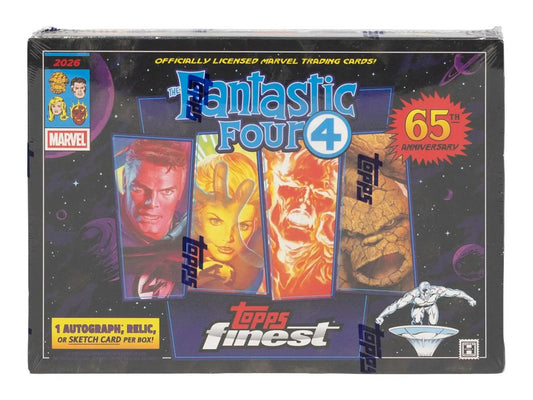2026 Topps Finest Fantastic Four Hobby Box | Columbia Sports Cards - Sports Card Hobby Boxes