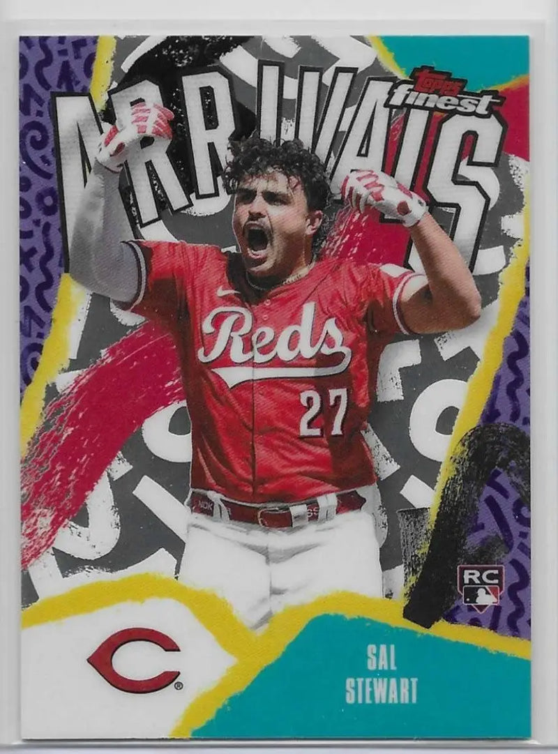 2026 Topps Finest Sal Stewart Arrivals RC #A-17 Reds Base (1417) - Baseball Card Single