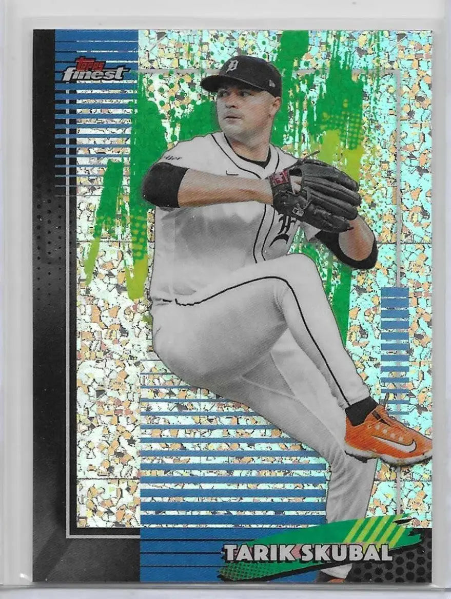 2026 Topps Finest Tarik Skubal Mini Diamond Refractor #55 (1411) - Baseball Card Single