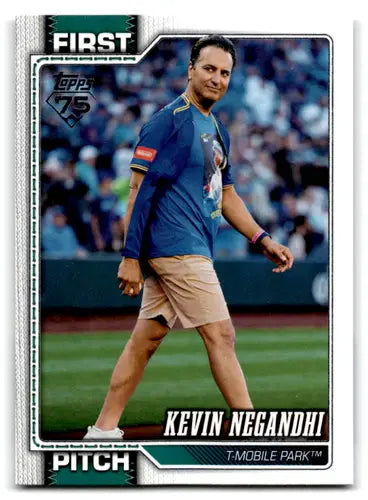 2026 Topps First Pitch #FP-4 Kevin Negandhi NM-MT Mariners ID:81715 - Baseball Card Single