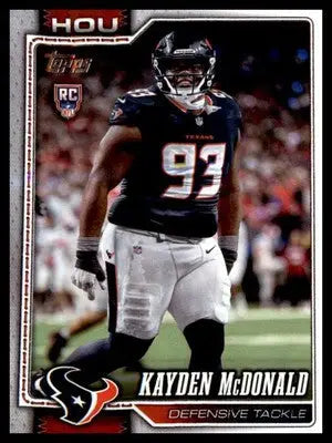 2026 Topps Flagship #364 Kayden McDonald RC RC - Football Card Single