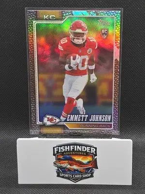 2026 Topps Flagship Emmett Johnson RC Football Leather #313 Chiefs Rookie - Football Card Single