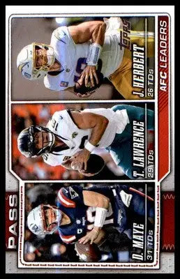 2026 Topps Flagship Football #282 AFC Passing Leaders - Football Card Single