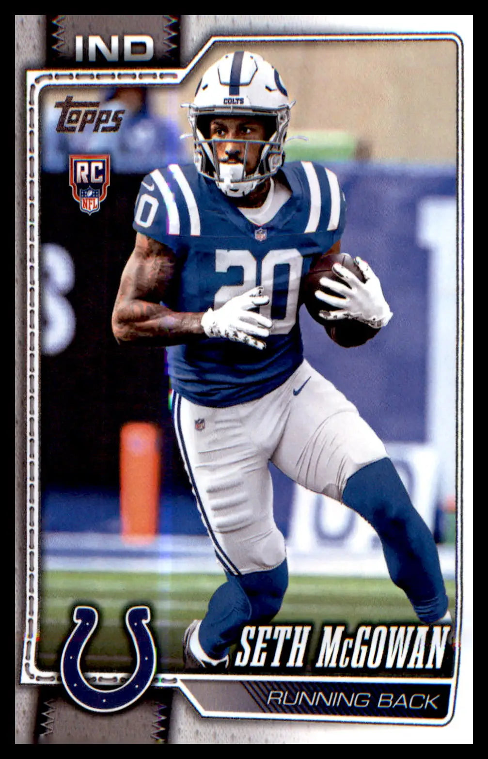 2026 Topps Flagship Football Rookie Card # Seth McGowan - Football Card Single
