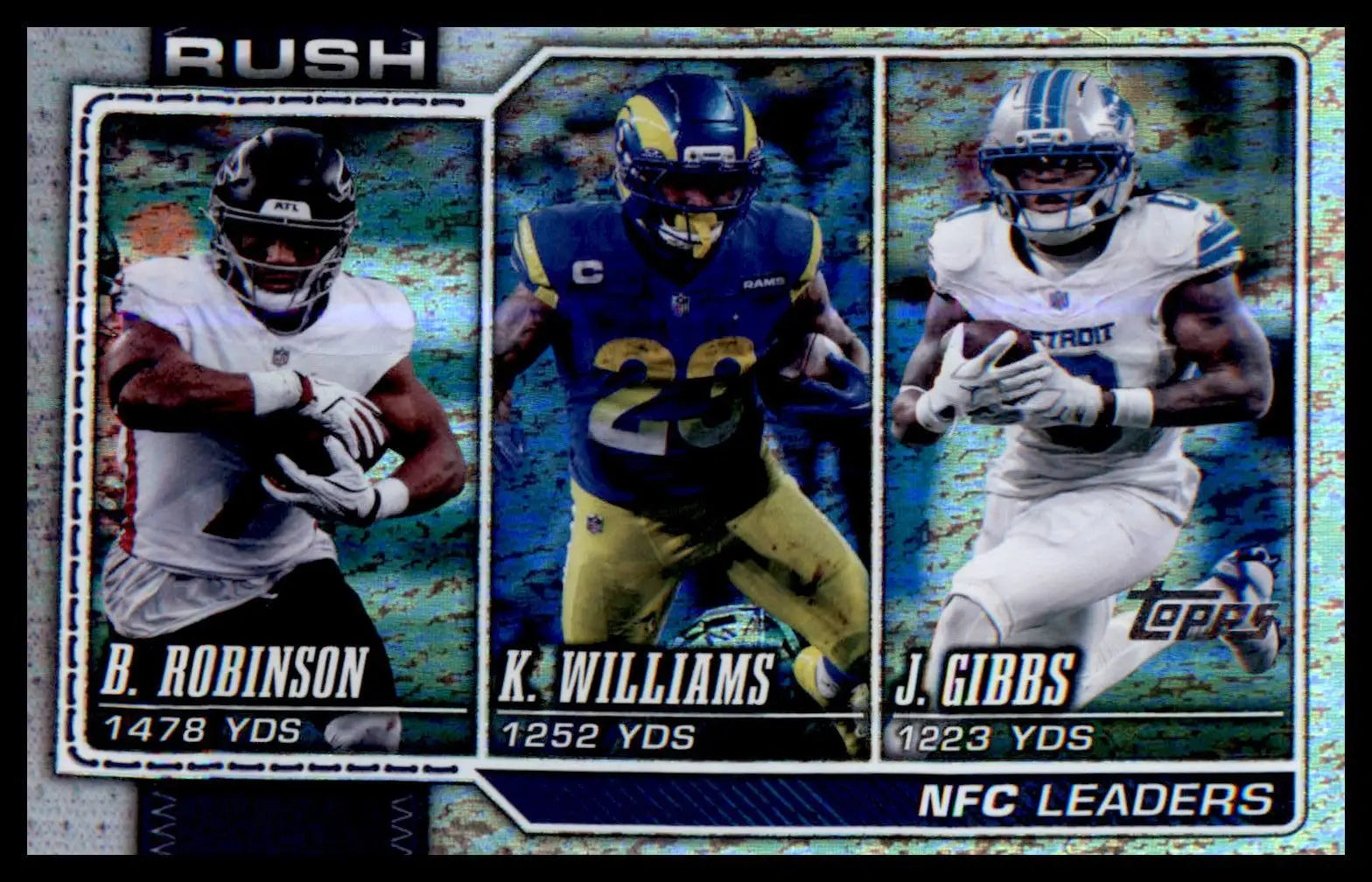 2026 Topps Flagship Football Silver Holo Foil # NFL Rushing Leaders - Football Card Single