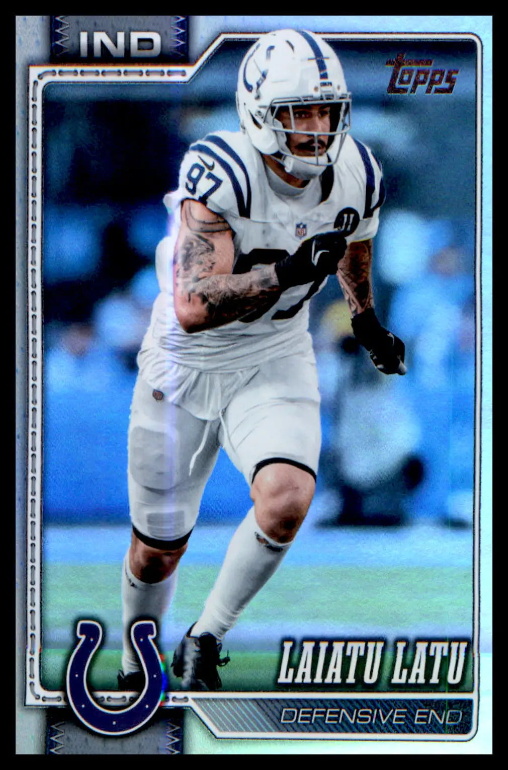 2026 Topps Flagship Rainbow Foil #228 Laiatu Latu - Football Card Single