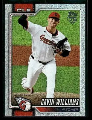 2026 Topps Gavin Williams #254 Sandglitter Cleveland Guardians - Baseball Card Single