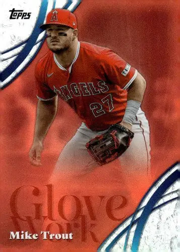 2026 Topps Glove Work #GW-24 Mike Trout NM Near Mint Angels ID:83256 - Baseball Card Single