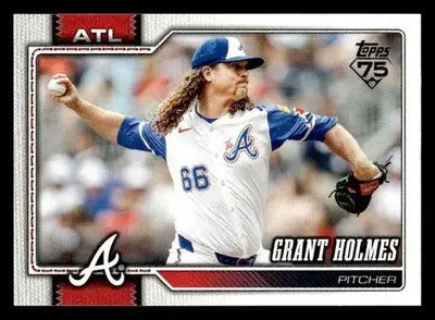 2026 Topps Grant Holmes #182 Atlanta Braves - Baseball Card Single
