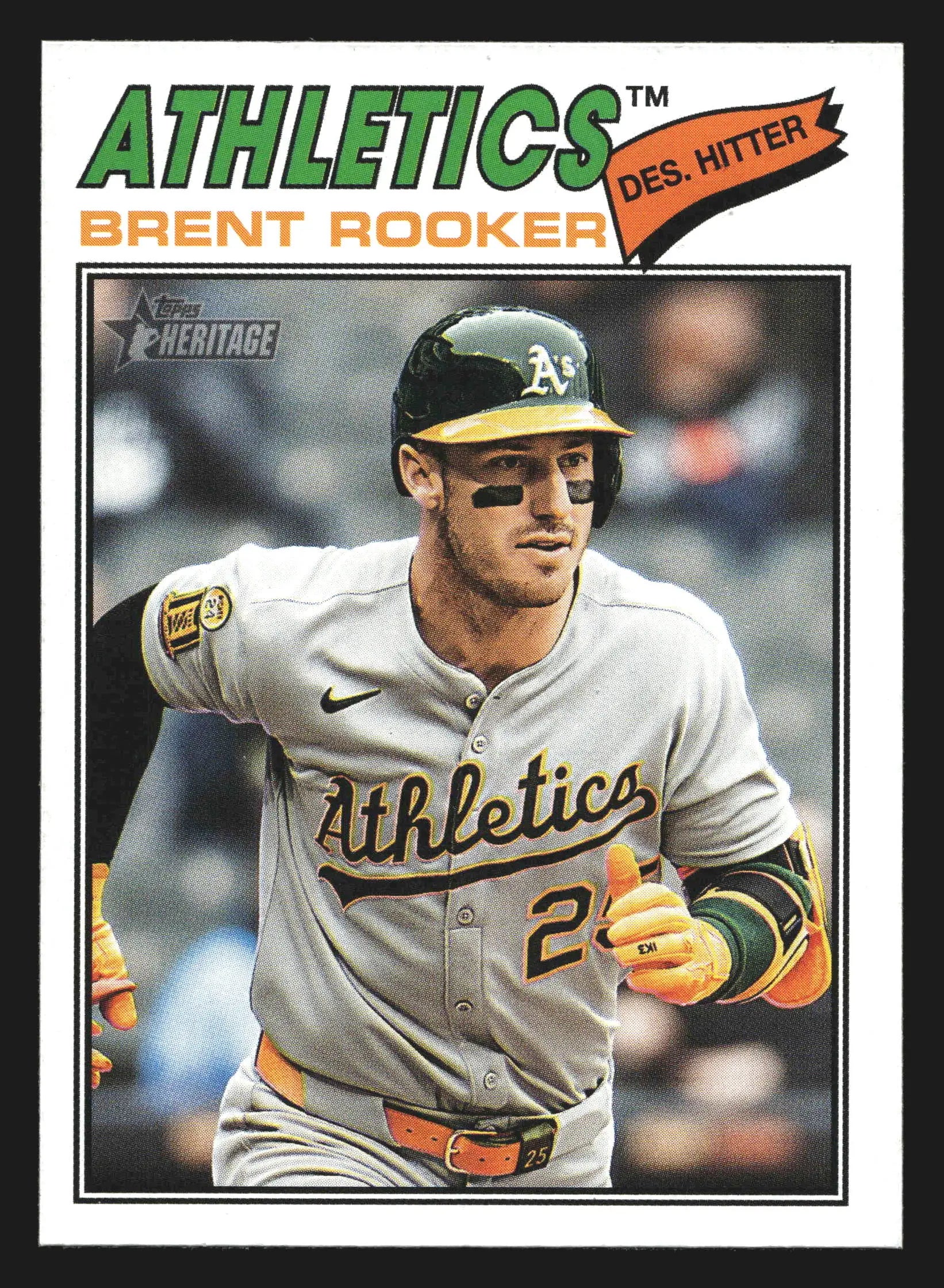 2026 Topps Heritage #103 Brent Rooker Athletics - Baseball Card Single