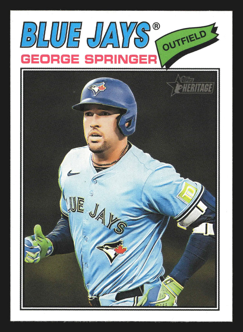 2026 Topps Heritage #108 George Springer Toronto Blue Jays