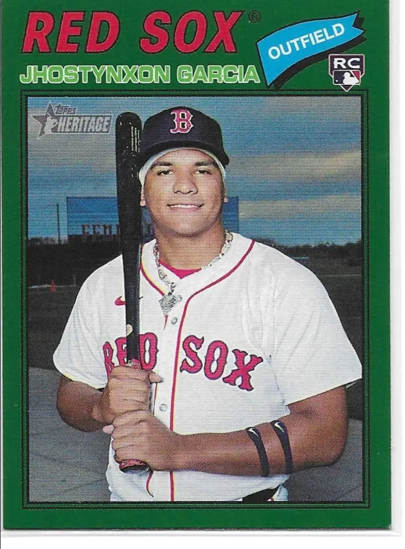 2026 Topps Heritage #112 Jhostynxon Garcia Green Bordered (C-69) - Baseball Card Single