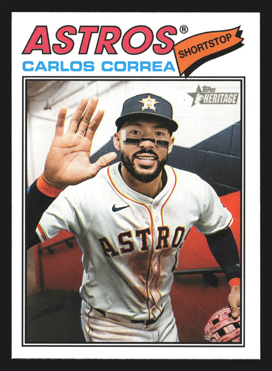 2026 Topps Heritage #154 Carlos Correa Houston Astros - Baseball Card Single