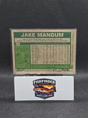 2026 Topps Heritage #227 JAKE MANGUM Light BLUE SPARKLE RAYS - Baseball Card Single