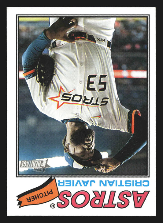 2026 Topps Heritage #330 Cristian Javier Astros - Baseball Card Single