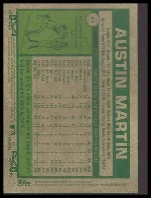 2026 Topps Heritage #44 Austin Martin Chrome Refractors Minnesota Twins - Baseball Card Single