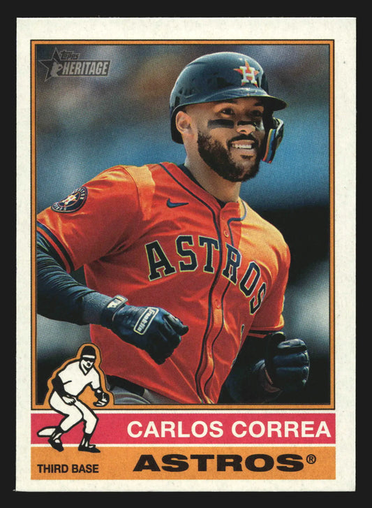 2026 Topps Heritage #629 Carlos Correa Astros SP - Baseball Card Single