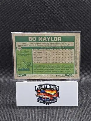 2026 Topps Heritage - Bo Naylor #256 Chrome Light Blue Sparkle Refractor - Baseball Card Single