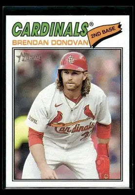 2026 Topps Heritage Brendan Donovan #95 St. Louis Cardinals - Baseball Card Single