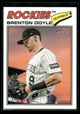 2026 Topps Heritage Brenton Doyle #355 Colorado Rockies - Baseball Card Single