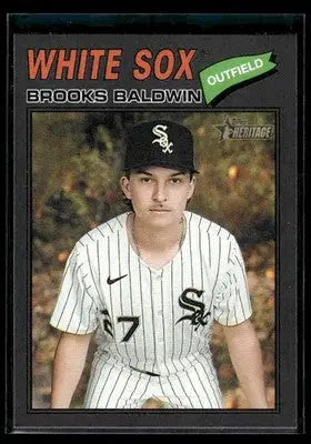 2026 Topps Heritage Brooks Baldwin #274 Dark Gray Chicago White Sox - Baseball Card Single