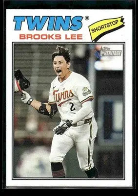 2026 Topps Heritage Brooks Lee #60 Minnesota Twins - Baseball Card Single