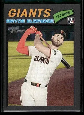 2026 Topps Heritage Bryce Eldridge #310 Dark Gray RC San Francisco Giants - Baseball Card Single
