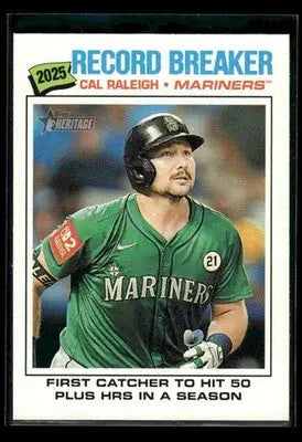 2026 Topps Heritage Cal Raleigh #231 Seattle Mariners - Baseball Card Single