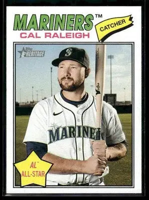 2026 Topps Heritage Cal Raleigh #269b All-Star Icon Seattle Mariners - Baseball Card Single