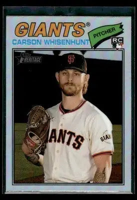 2026 Topps Heritage Carson Whisenhunt #79 Chrome Refractors RC Giants - Baseball Card Single