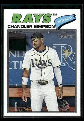 2026 Topps Heritage Chandler Simpson #58 Tampa Bay Rays - Baseball Card Single