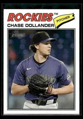 2026 Topps Heritage Chase Dollander #91 Chrome Colorado Rockies - Baseball Card Single