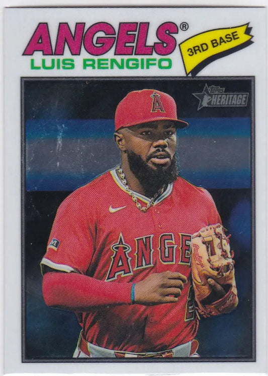 2026 Topps Heritage Chrome #149 Luis Rengifo Angels - Baseball Card Single