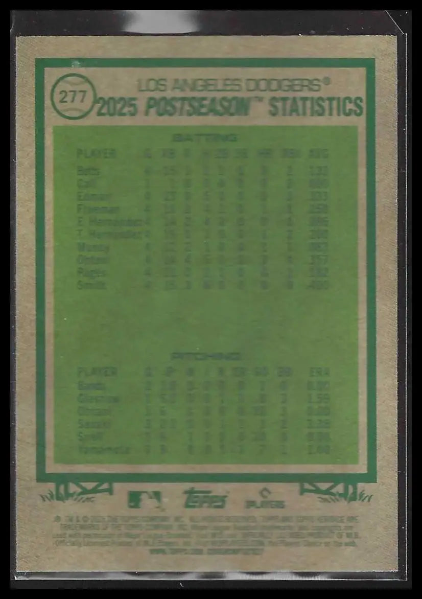 2026 Topps Heritage Chrome #277 NL Champions Shohei Ohtani - Baseball Card Single