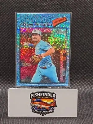 2026 Topps Heritage Chrome Blue Sparkle #262 Adam Frazier Kansas City Royals - Baseball Card Single