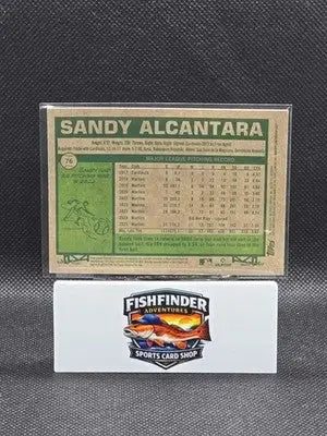 2026 Topps Heritage Chrome Light Blue Sparkle #76 Sandy Alcantara - Baseball Card Single