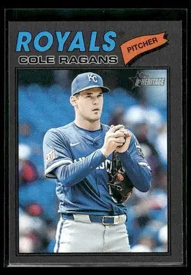 2026 Topps Heritage Cole Ragans #113 Dark Gray Kansas City Royals - Baseball Card Single